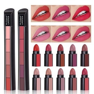 5 in 1 Lipstick Matte lipsticks Waterproof | Long Lasting |Lipstick Long lasting Random Shades Lipsticks 3.5g